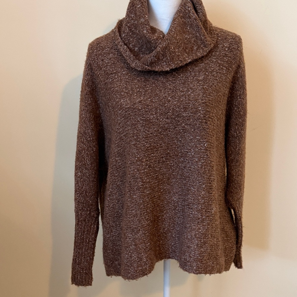 Jessica Simpson Cozy Brown Cowl neck Sweater XS